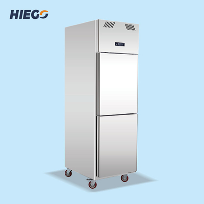 210W 500L ডাবল দরজা খাড়া ফ্রিজার বাণিজ্যিক রেফ্রিজারেশন সরঞ্জাম