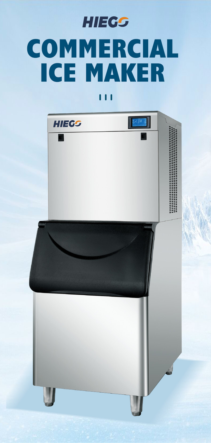 Full Automatic Ice Machine Air Cooling 250KG/24H Cube Ice Maker Machine 1